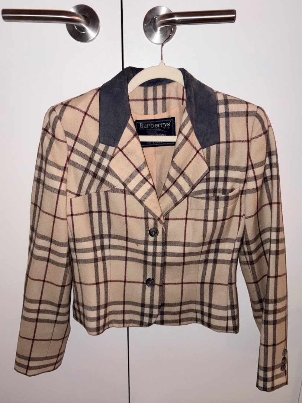 Vintage Burberry Nova Check Blazer